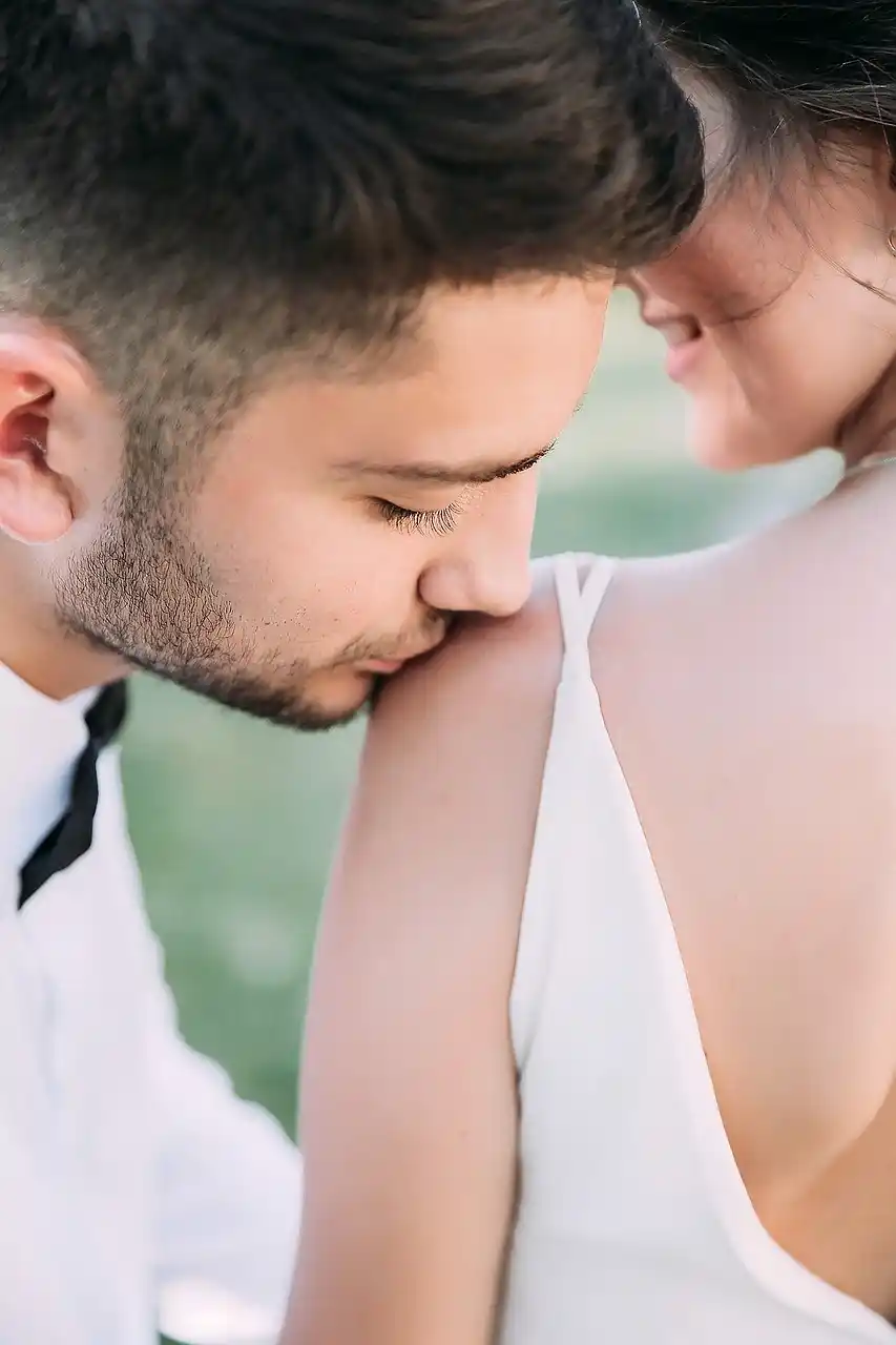 Wife surprising her husband with a custom song gift